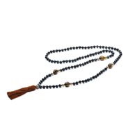 Necklace Antracite Mala Tibetani 108 Grani in Semiprecious stones MT19 PRANA - MT19 PRANA